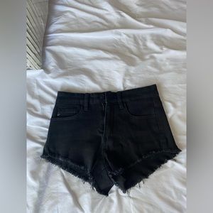 Black high waist mini shorts excellent condition